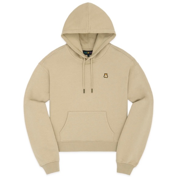 NWT Teddy Fresh Women’s Classic Hoodie in Khaki - Picture 1 of 5